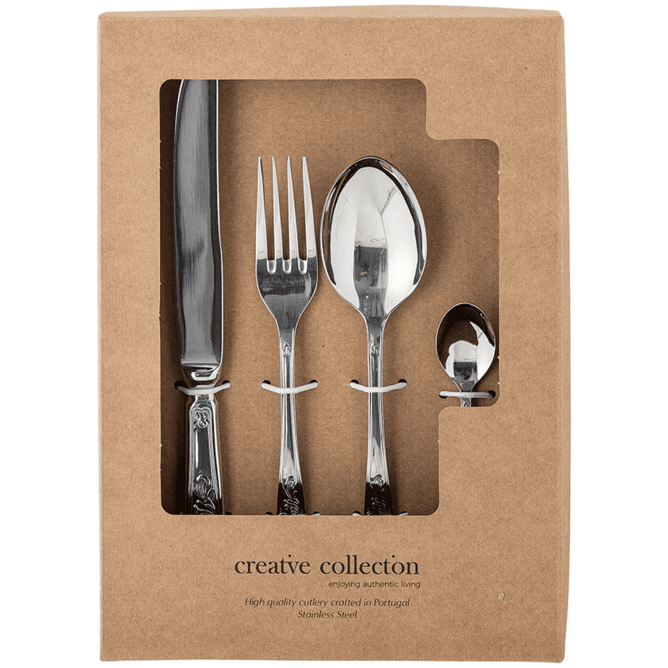 Bloomingville Creative Collection Tilly Bestick Silver Rostfritt Stål 4 st