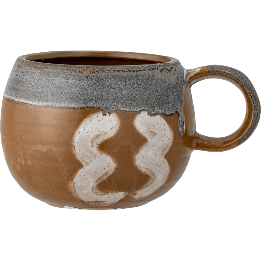 Bloomingville Senna Mugg Brun Stengods 51 cl