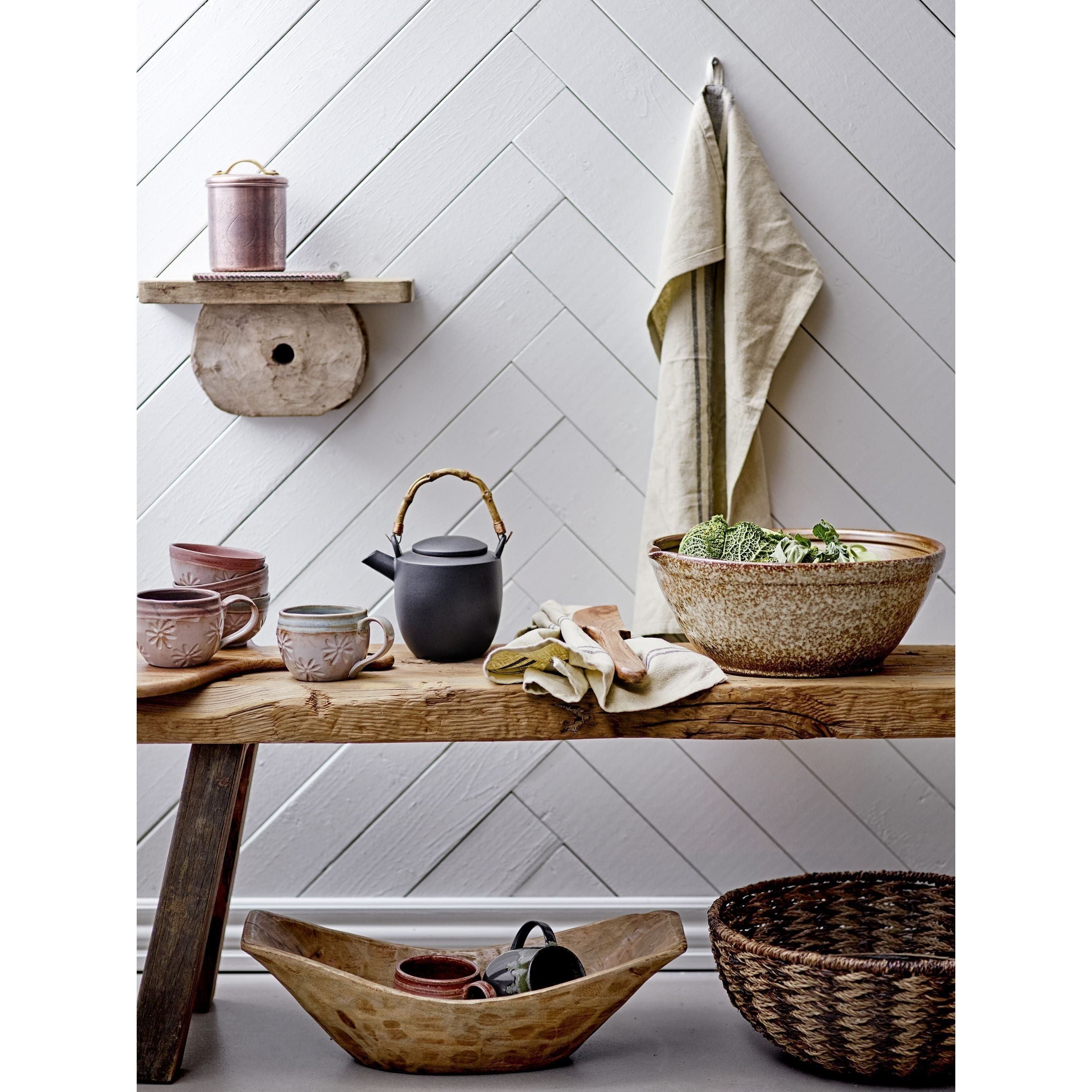 Bloomingville Lani Bakskål Brun Stengods 7,2 l