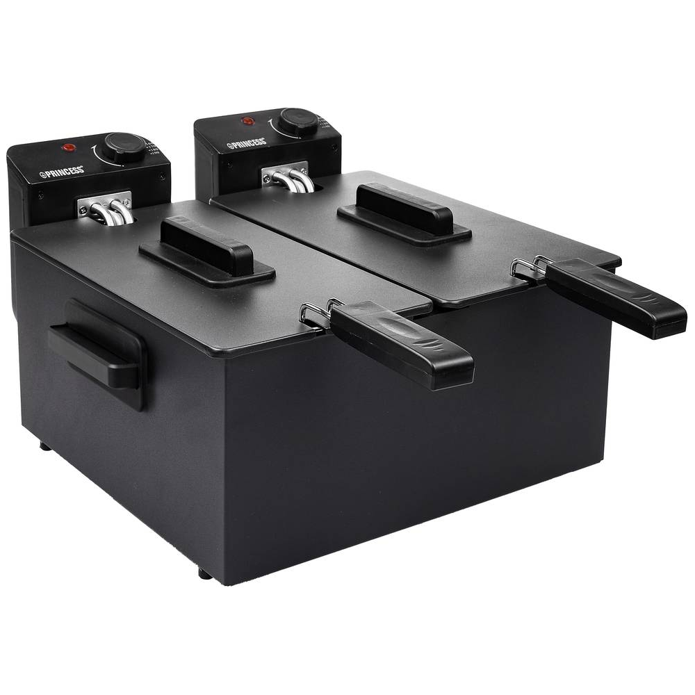 Princess Fritös Dubbel 2x3L 2x1800W Svart