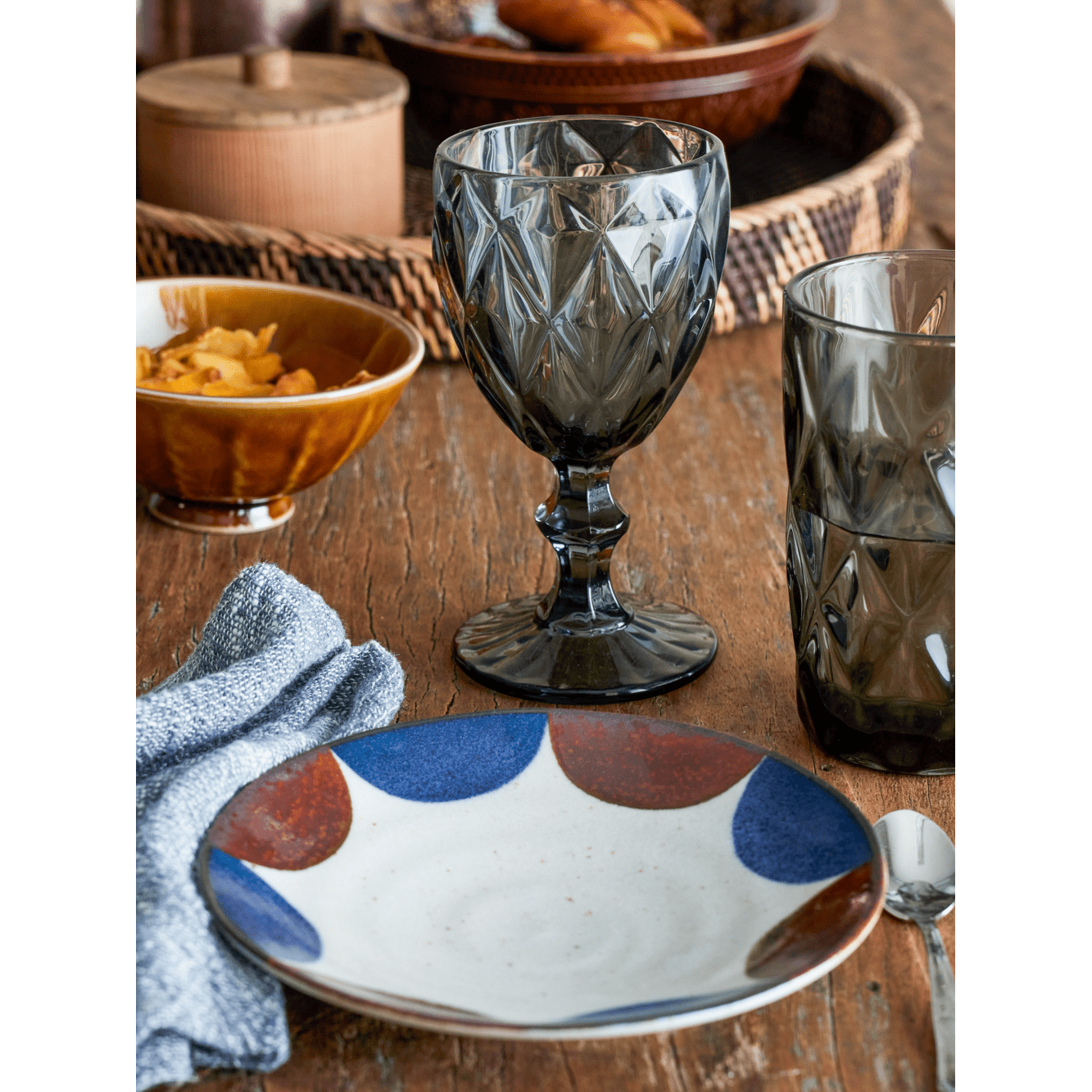 Bloomingville Asana Vinglas Grått 32 cl