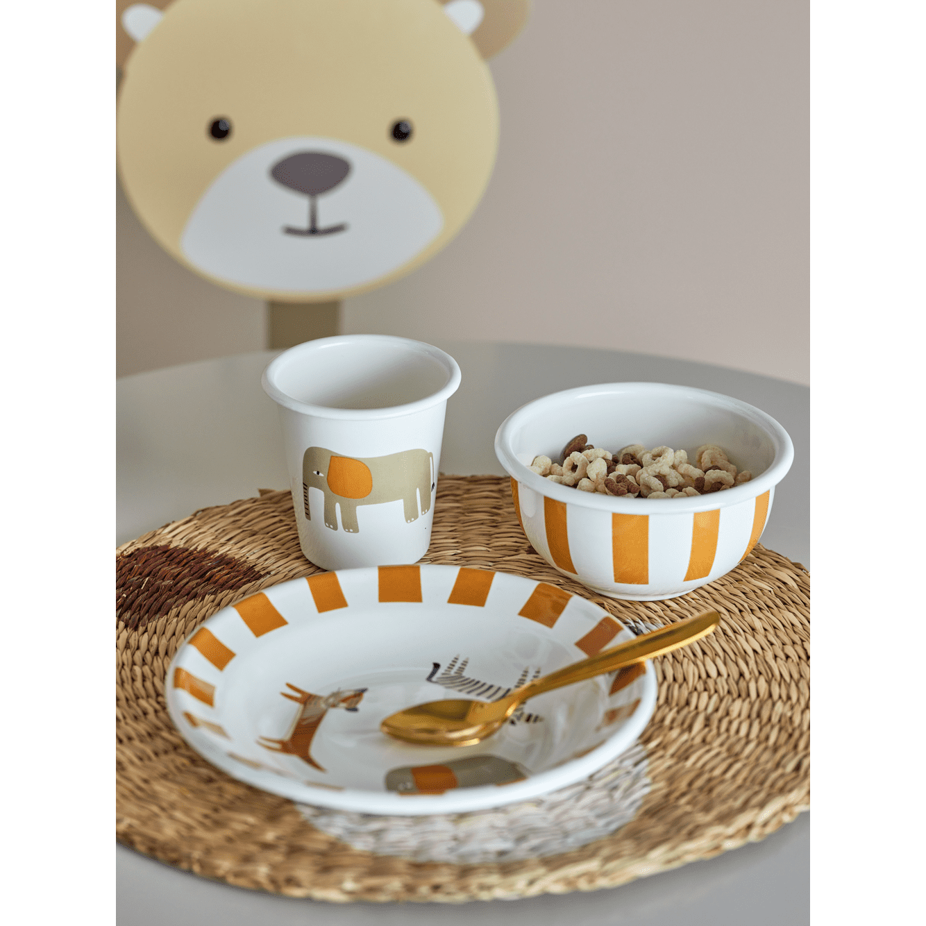 Bloomingville Jesse Barnservisset Orange 3 Delar