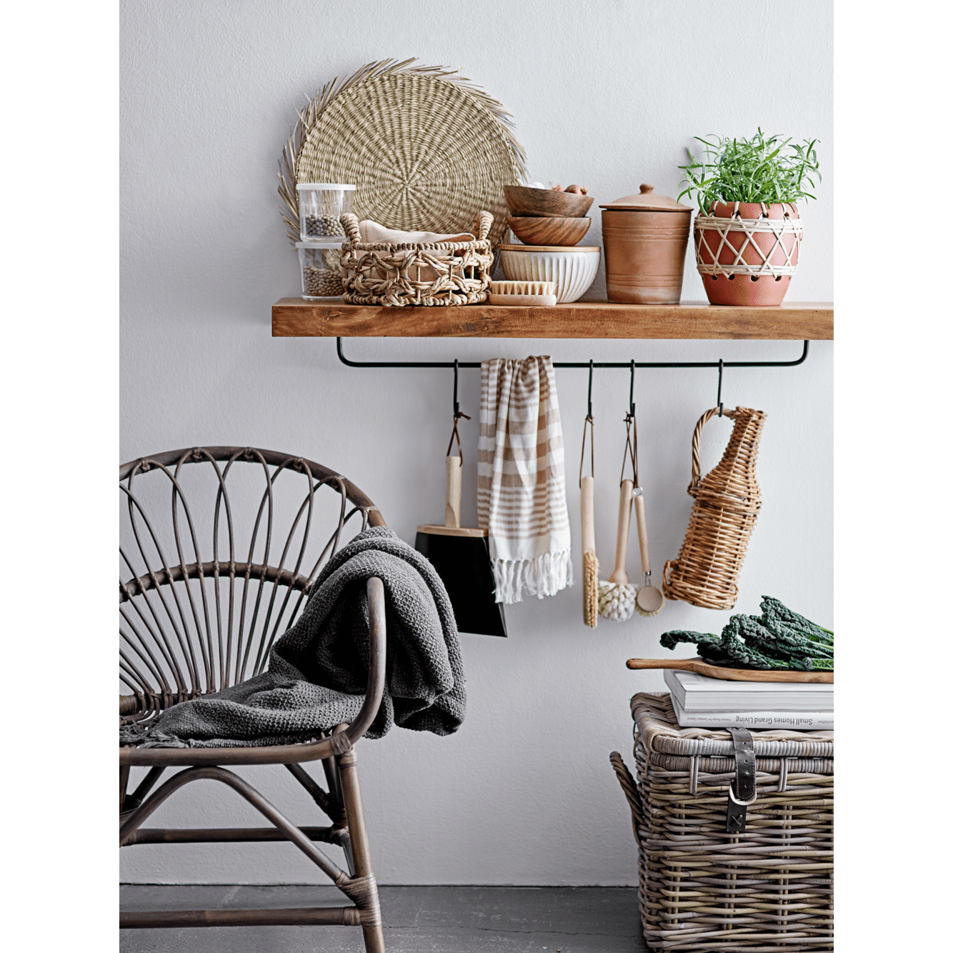Bloomingville Ilsa Bordstablett Natur Sjögräs Ø38 cm