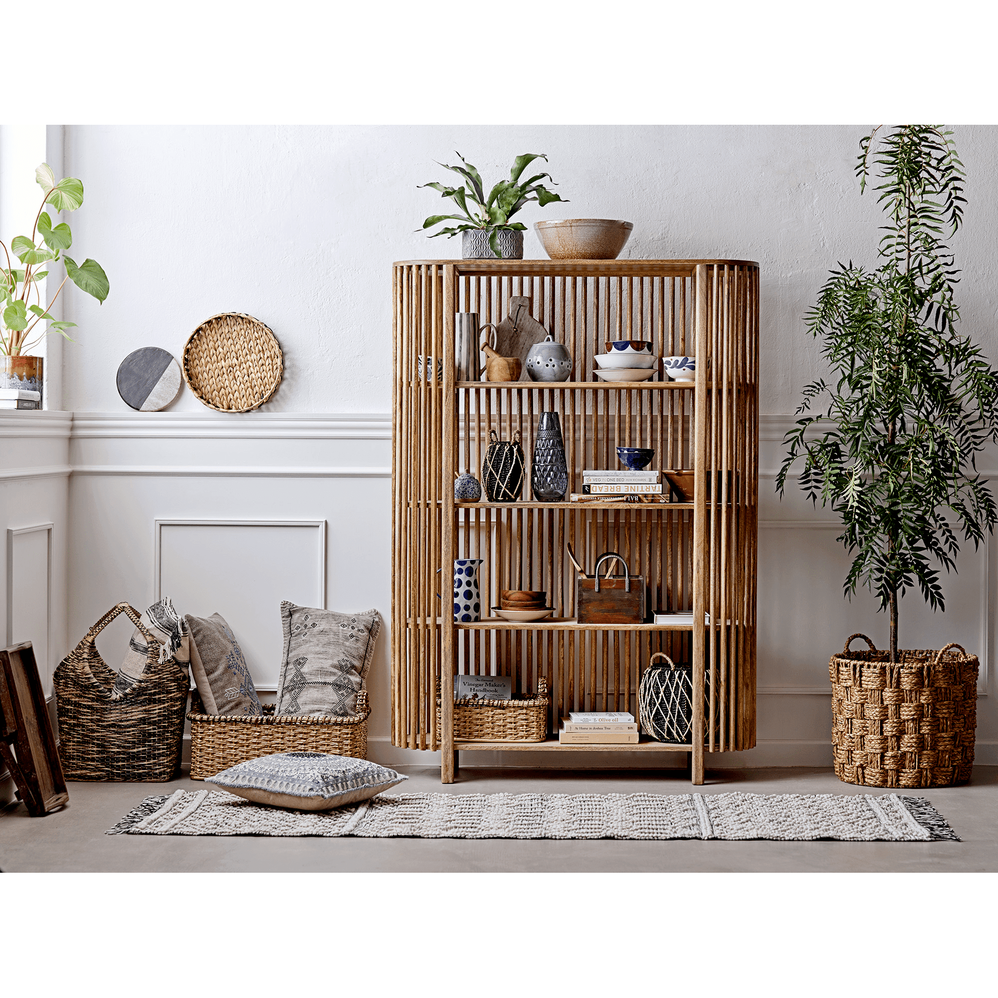 Bloomingville Petal Burk Med Lock Blå Stengods