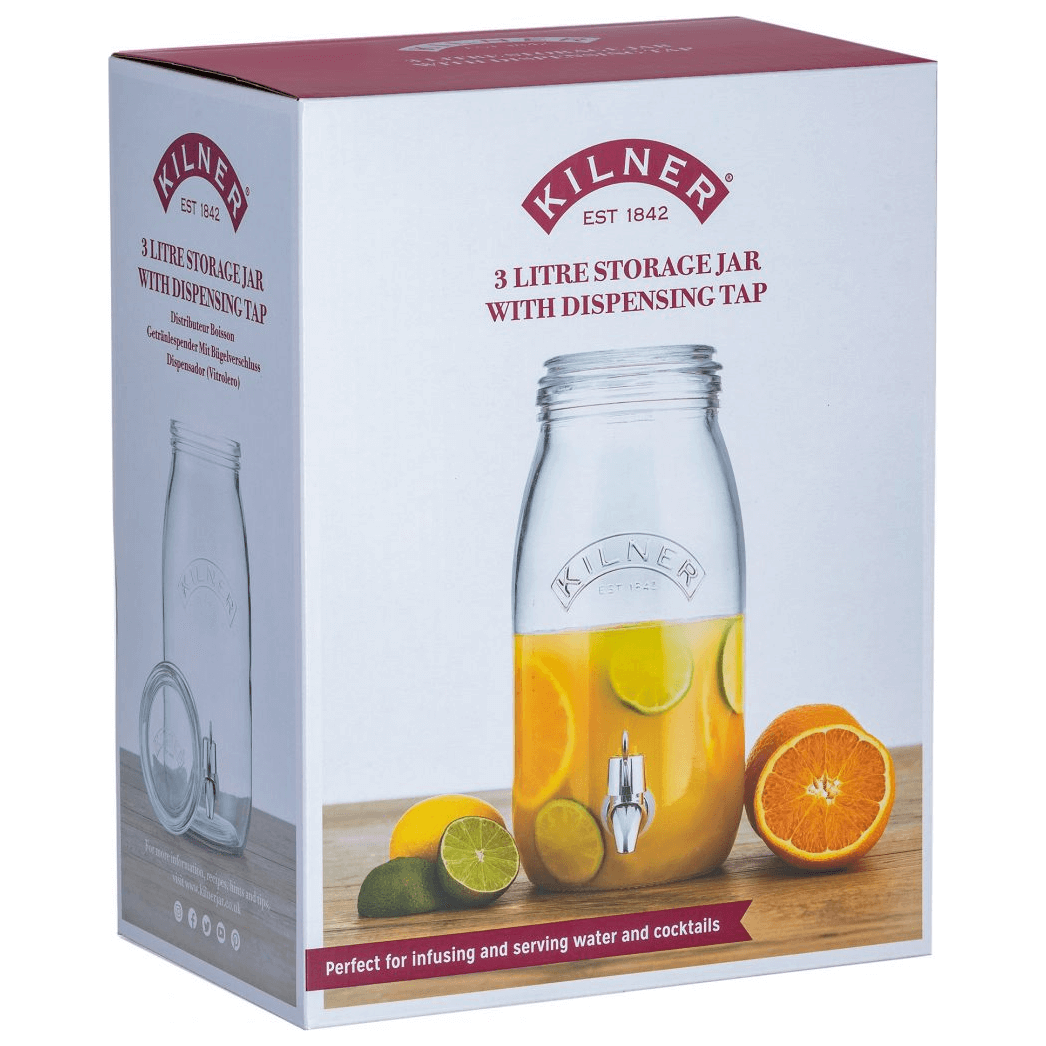 Kilner Burk Med Tappkran Klar 3 l