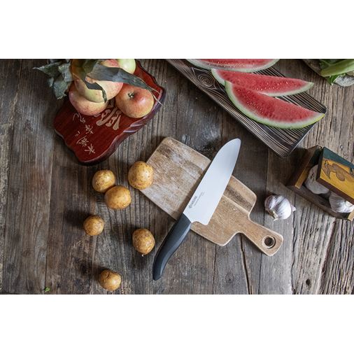 Kyocera Keramisk Santoku/Kockkniv 16 cm, vit
