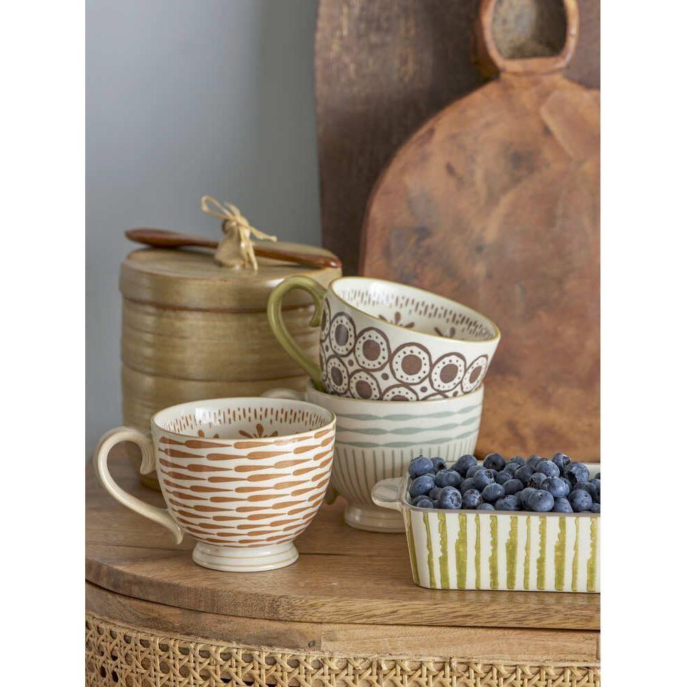 Bloomingville Maple Mugg Blå Stengods 42 cl