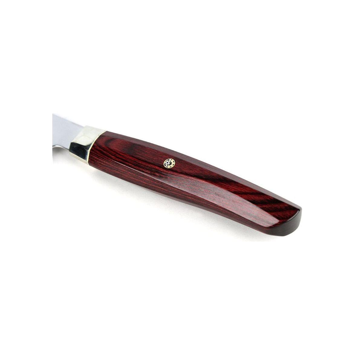 Mcusta Zanmai Santoku, 18 cm, Revolution Röd