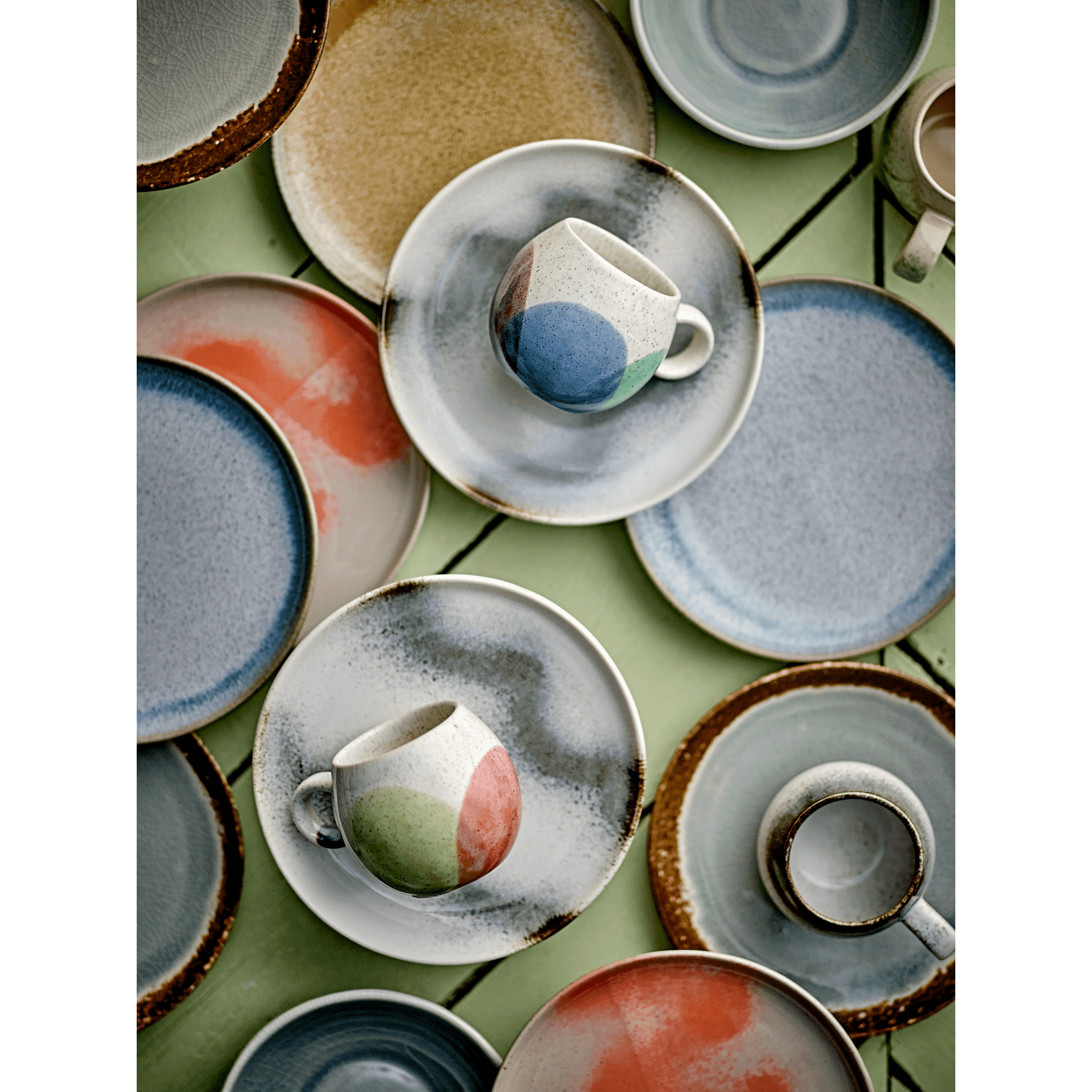 Bloomingville Paula Cup Blå Stengods 24 cl