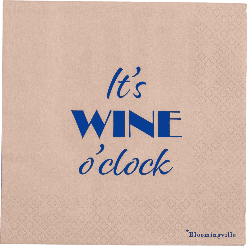 Bloomingville Vin Servett Blå FSC Mix Papper