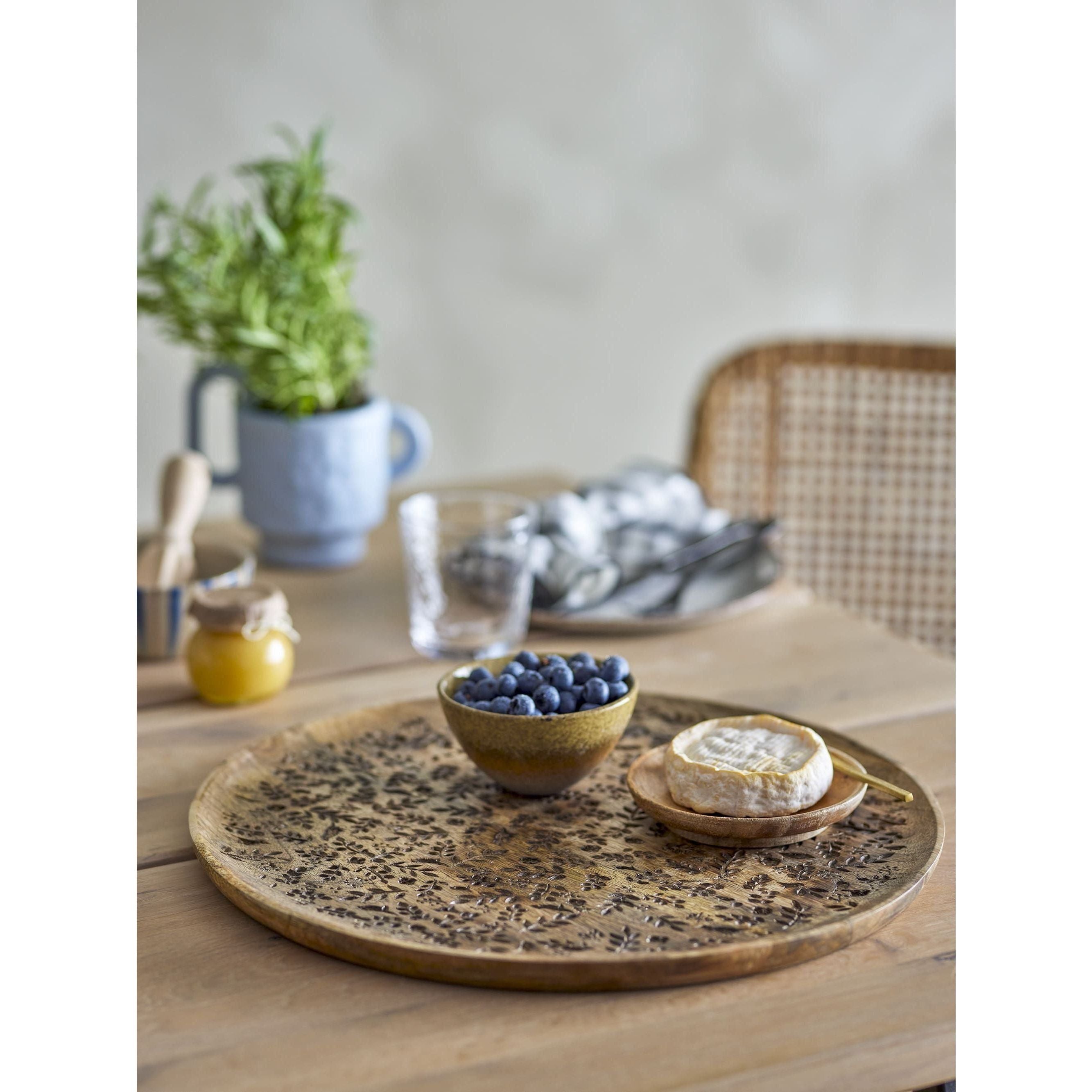 Bloomingville Camilia Bricka Natur Mango Ø40 cm