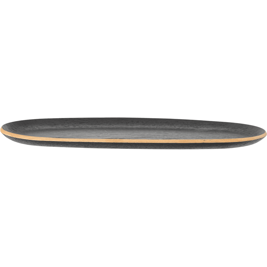 Bloomingville Leyton Bricka Svart Ek 18x34 cm