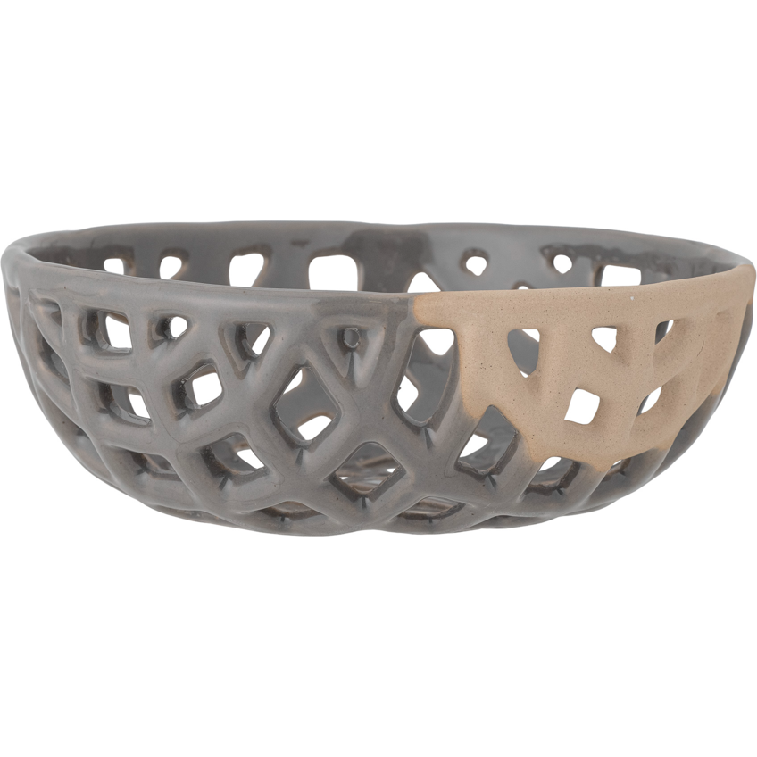 Bloomingville Electra Deco Skål Grå Stengods Ø20,5 cm