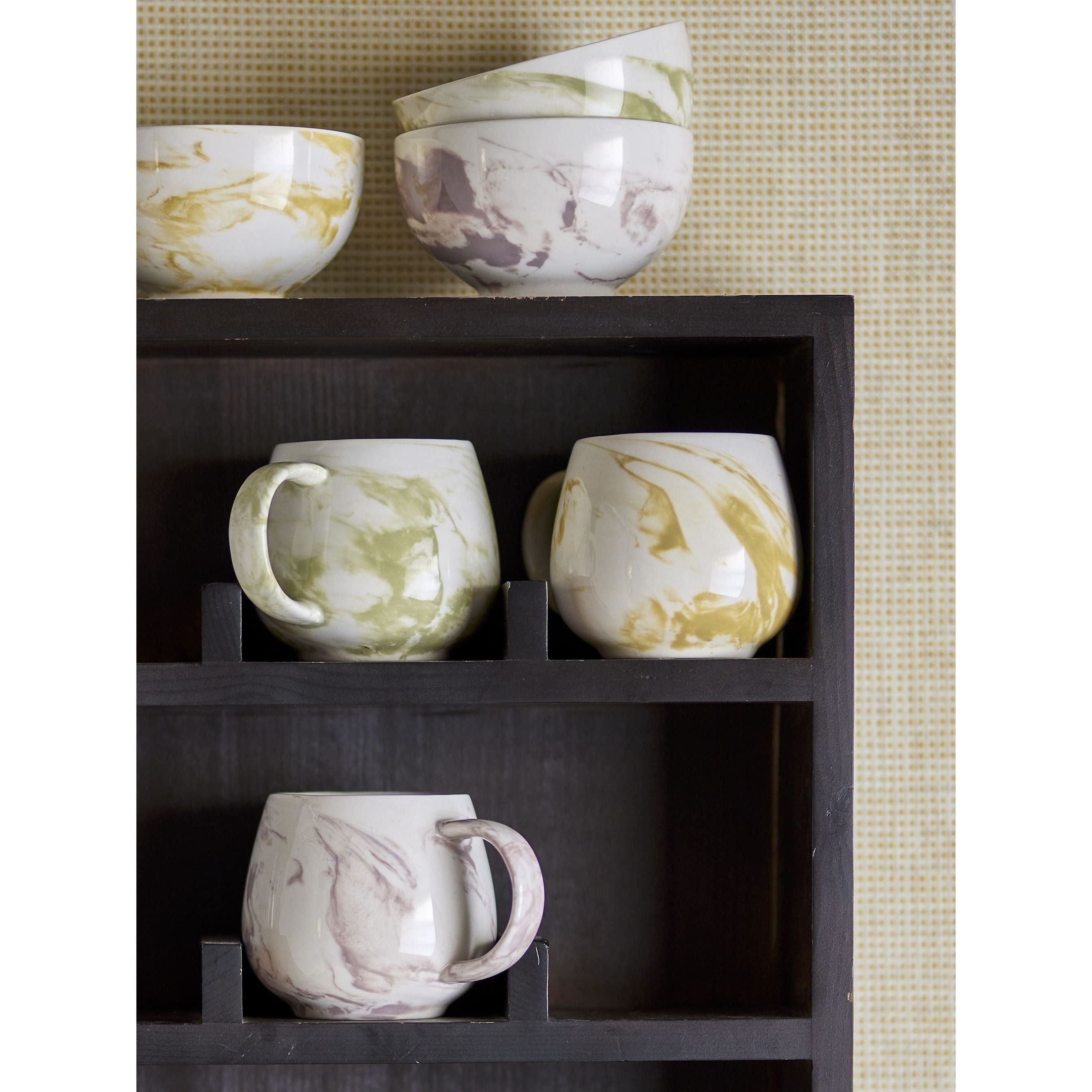 Bloomingville Palma Mugg Grön Stengods 3x30 cl