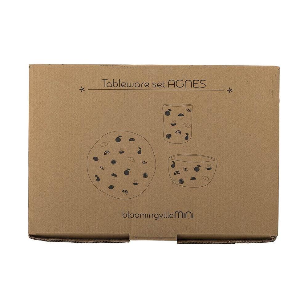 Bloomingville Mini Agnes-servis Vit Stengods