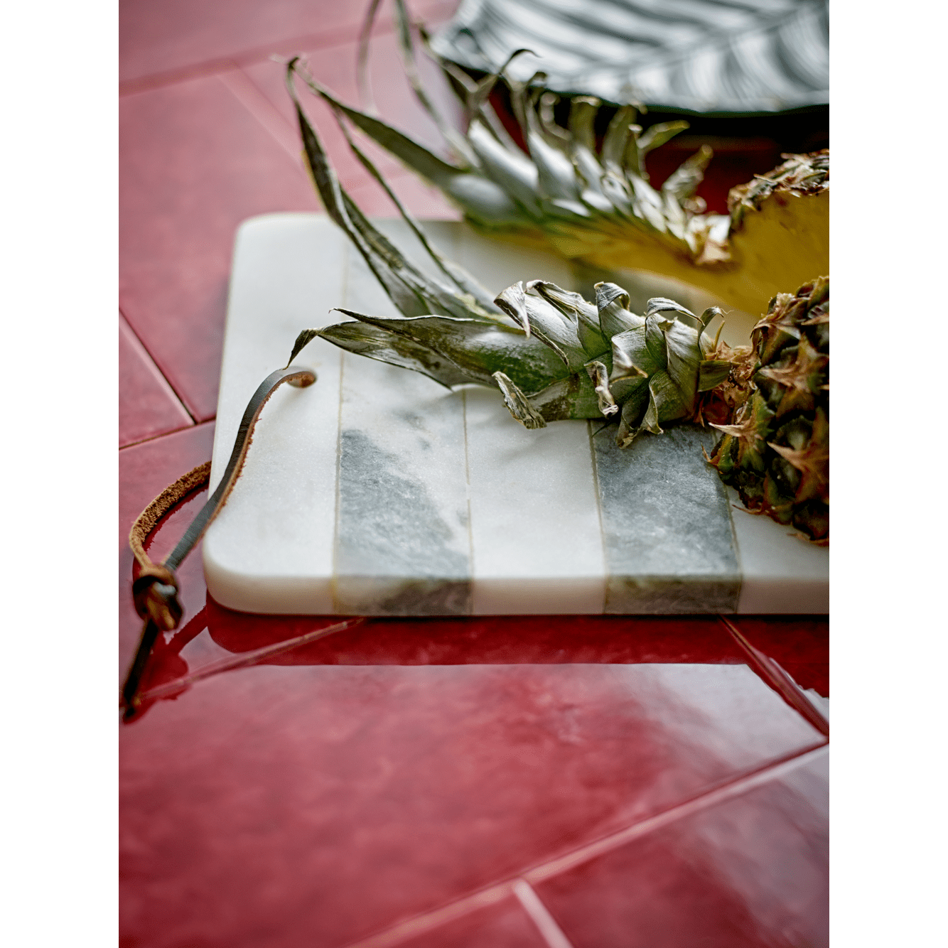 Bloomingville Alessio Skärbräda Vit Marmor 10,5x17,5 cm