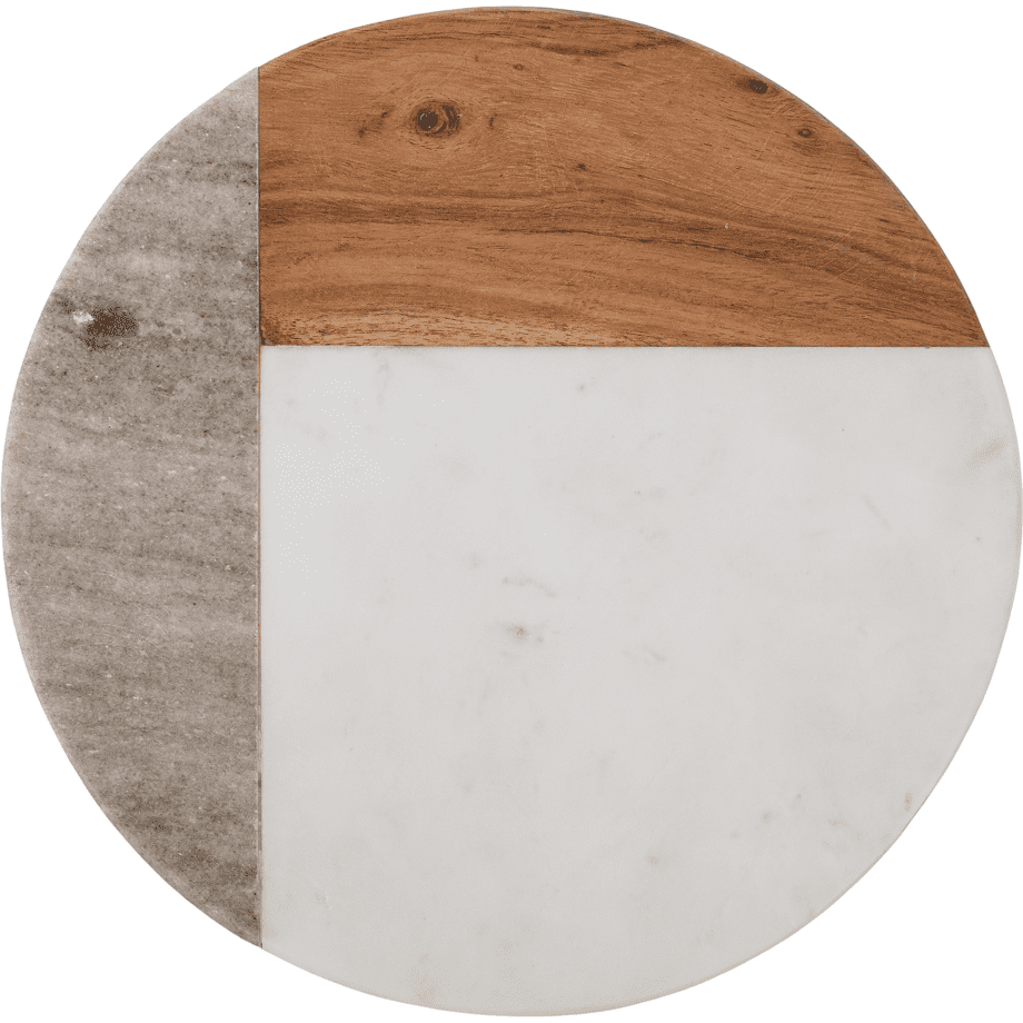 Bloomingville Olly Kakfat Vit Marmor Ø30,5 cm