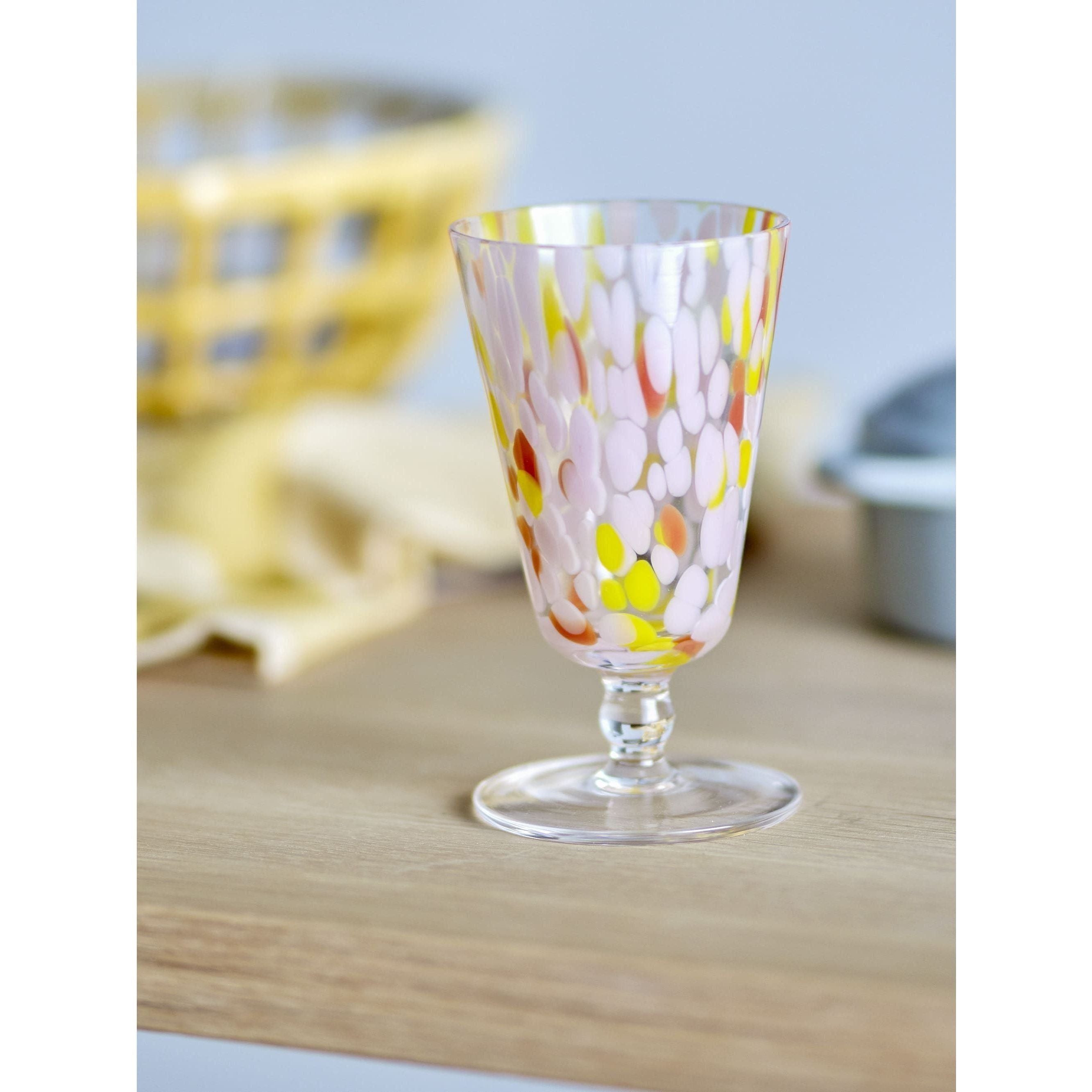 Bloomingville Lilya Vinglas Rosa Glas 27,5 cl