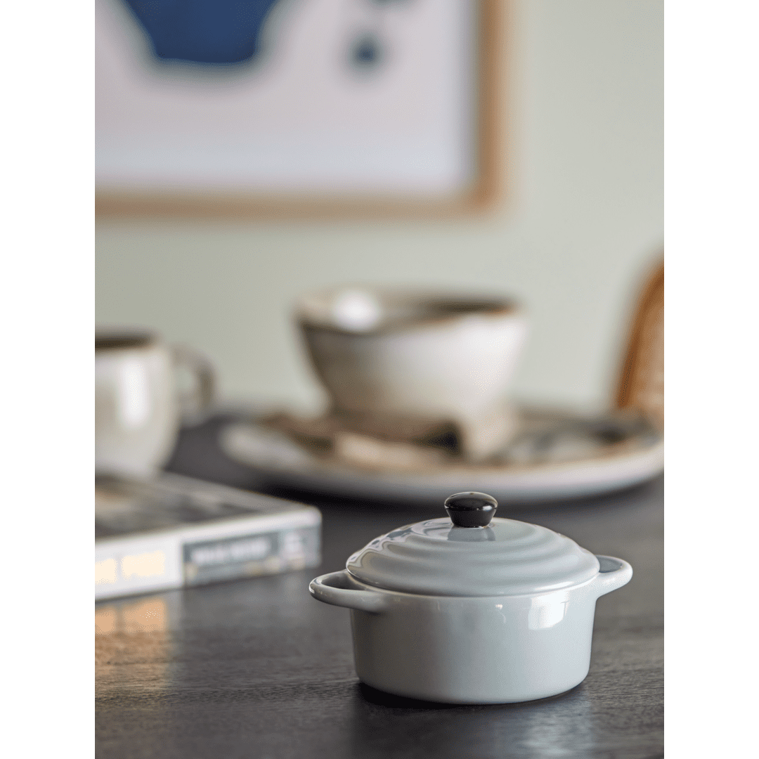 Bloomingville Thanos Ugnsform Med Lock Grå Stengods 32 cl