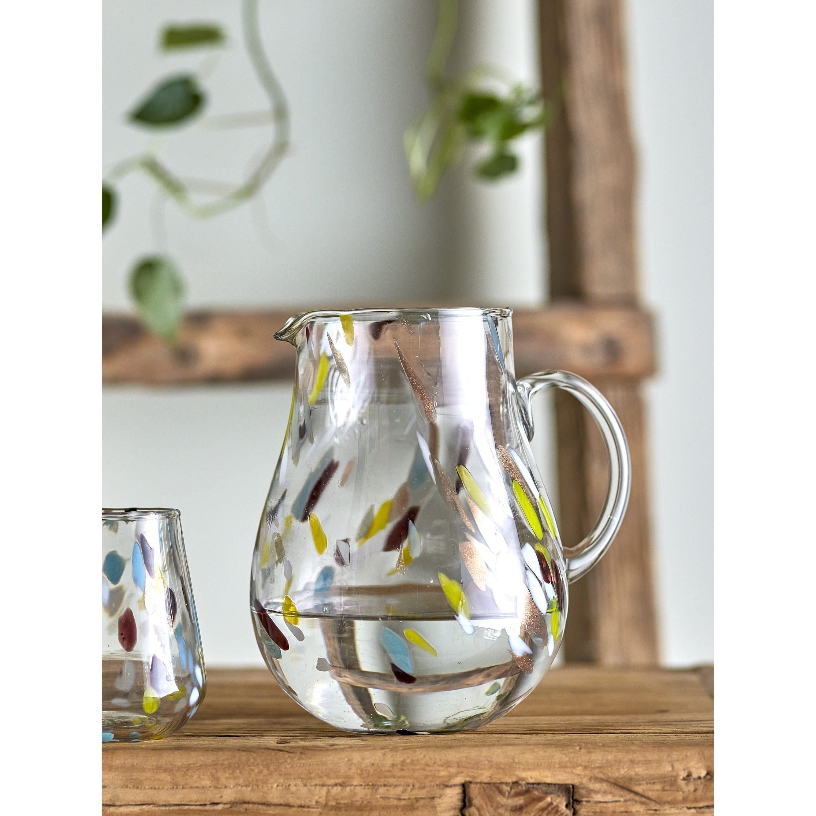 Bloomingville Kenji Kanna Gul Återvunnet Glas 2,3 l