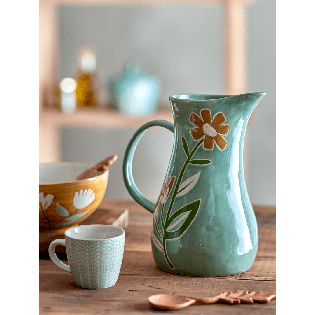 Bloomingville Creative Collection Tangier Kanna Grön Stengods 2,1 l SEPTEMBER