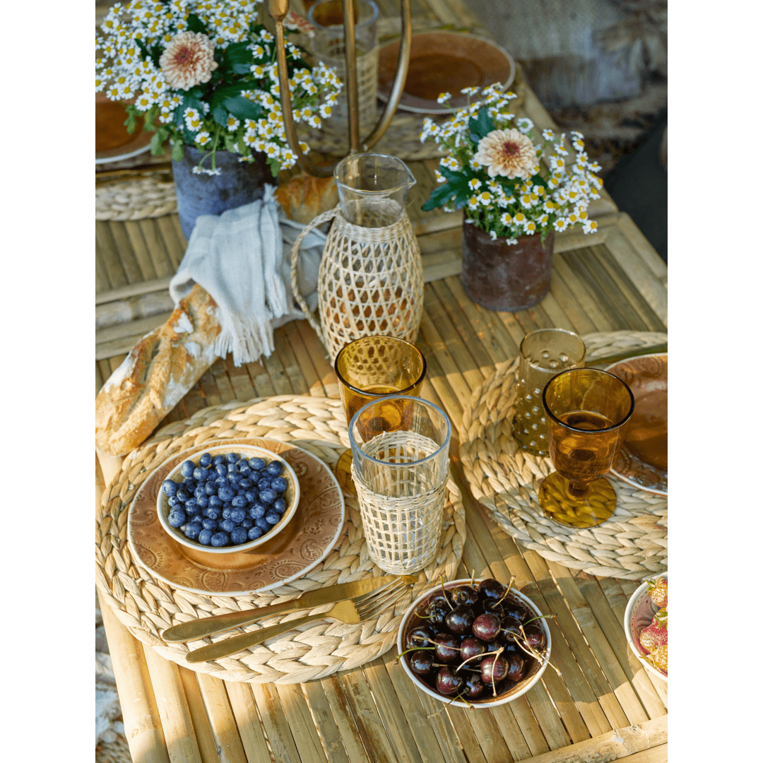 Bloomingville Ydun Bordstablett Natur Vattenhyacint ⌀35 cm