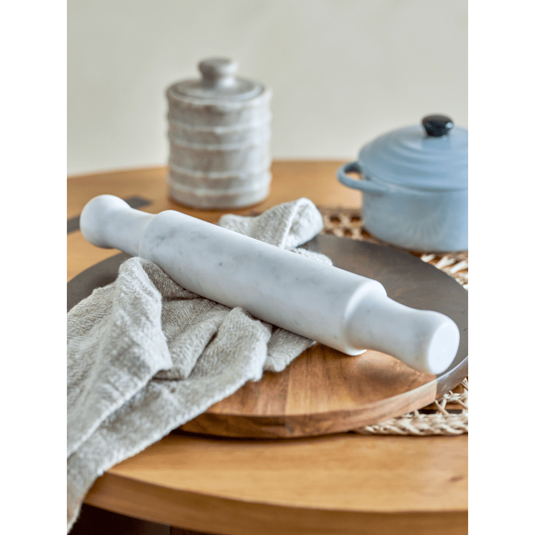 Bloomingville Havea Kavel Vit Marmor 30 cm