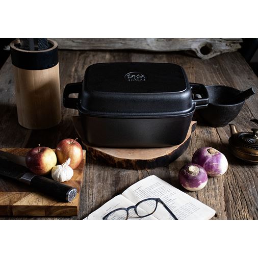 Satake Gjutjärnsgryta rektangulär