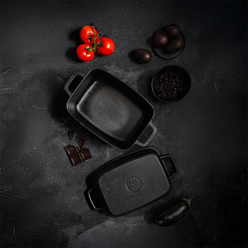 Satake Gjutjärnsgryta rektangulär