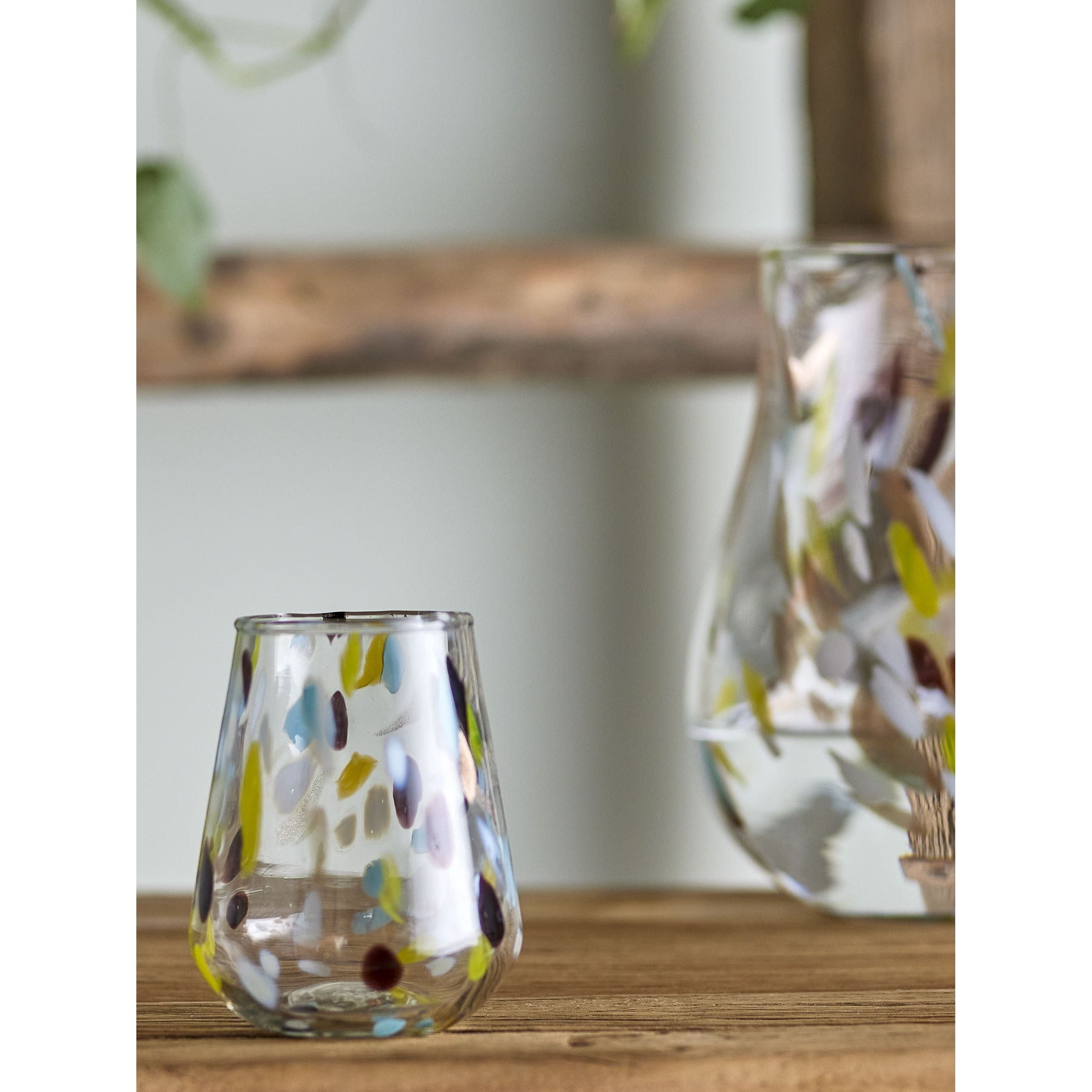 Bloomingville Kenji Dricksglas Gul Återvunnet Glas 38 cl