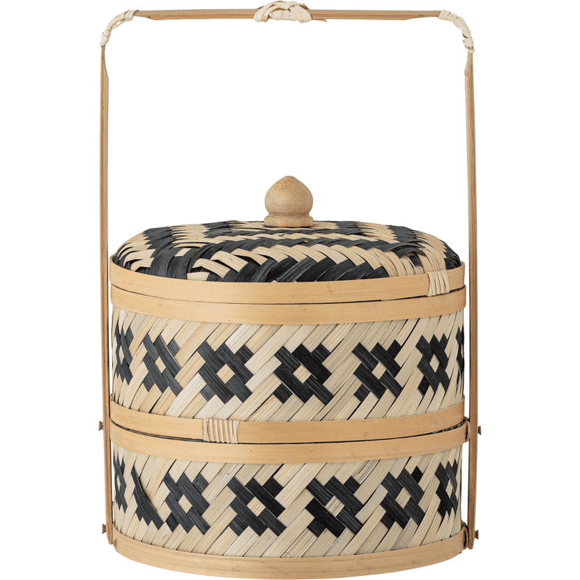 Bloomingville Nian Korg Med Lock Svart Sjögräs Ø20 cm