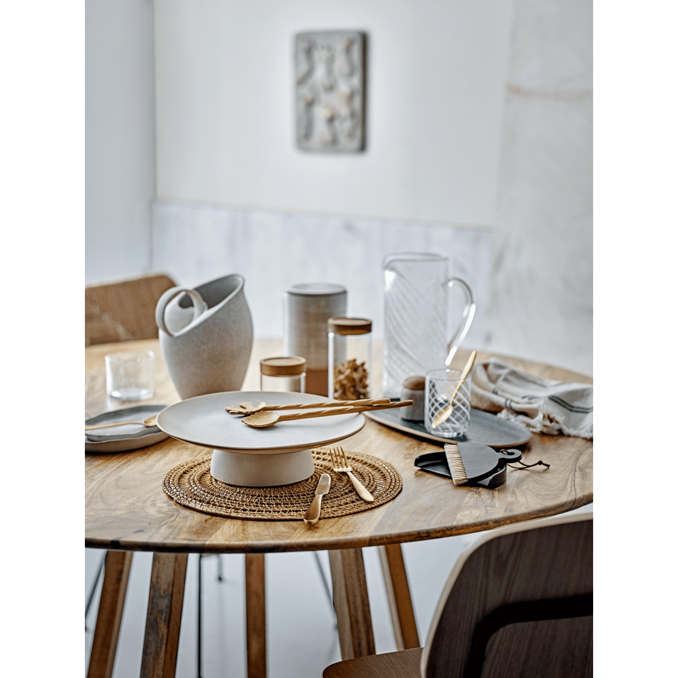 Bloomingville Karol Salladsbestick Natur Doussie Trä 2 Delar