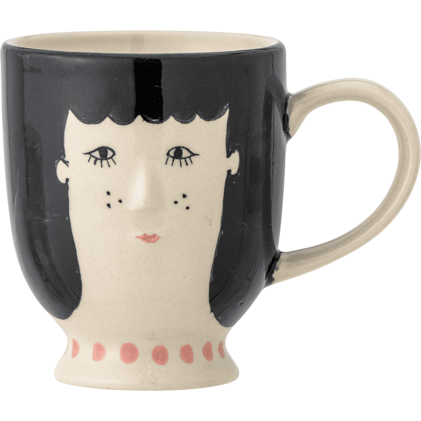 Bloomingville Carolin Kopp Svart I Stengods 17 cl