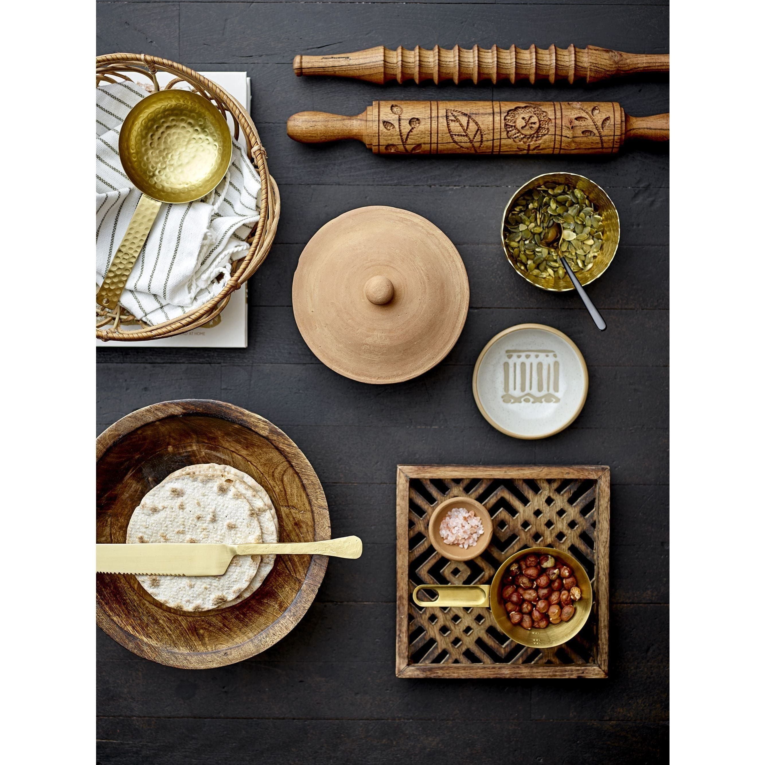 Bloomingville Anton Brödkorg Natur Rattan 2-pack