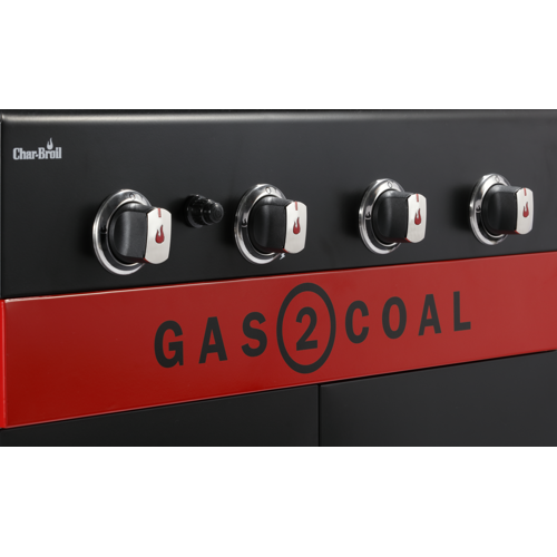 Char-Broil Hybridgrill Gas2Coal 2.0 4+1 Brännare