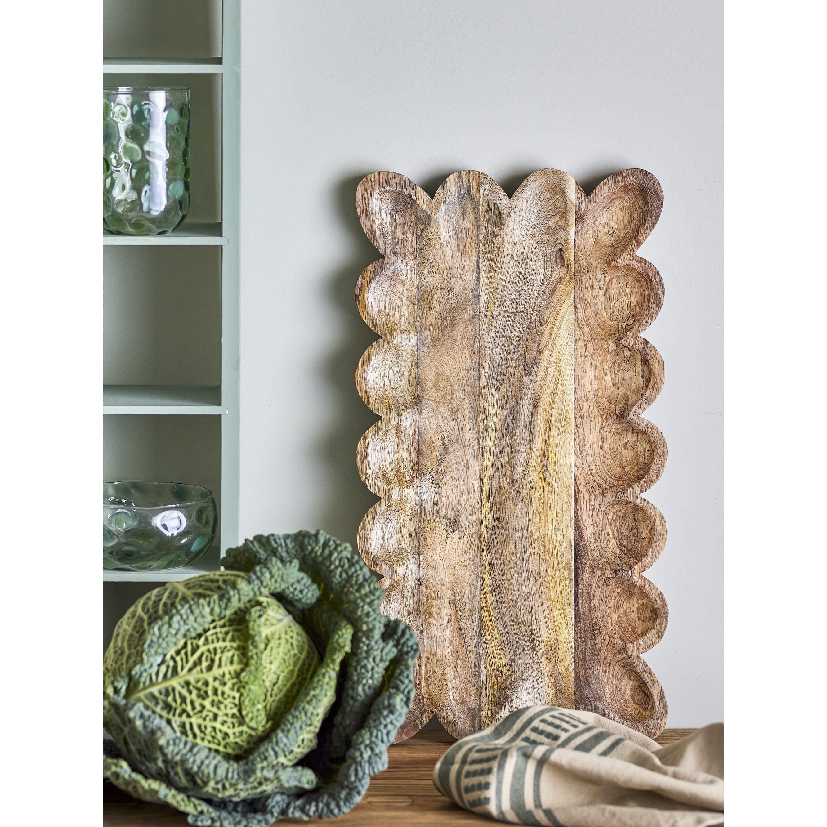 Bloomingville Kallo Serveringsbricka Natur Mango 44,5x24,5 cm (OKT)
