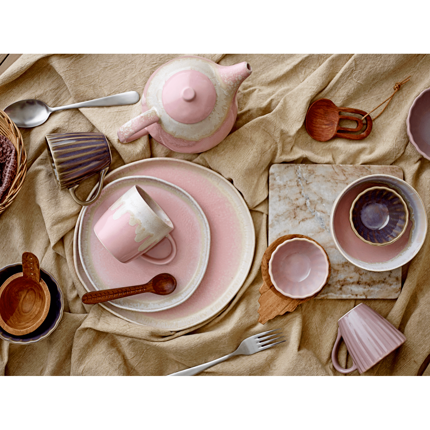 Bloomingville Terni Bordsduk Natur Linne OEKO-TEX®