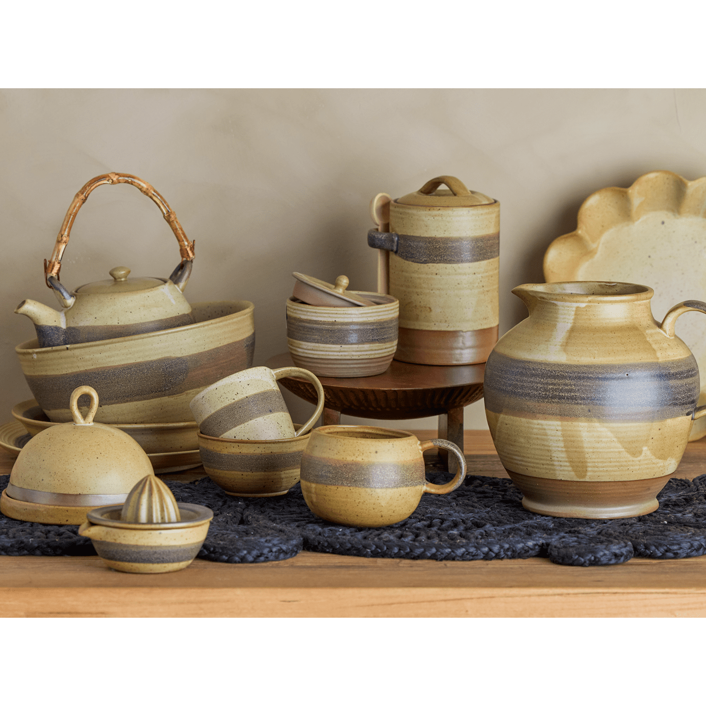 Bloomingville Solange Mugg Natur Stengods 35 cl