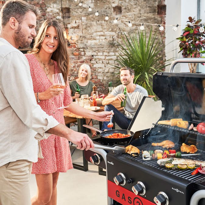 Char-Broil Hybridgrill Gas2Coal 2.0 2 Brännare