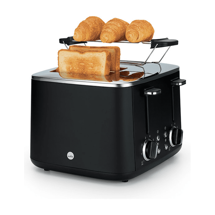 Wilfa TO4B-1600 4 Slice Toaster Black