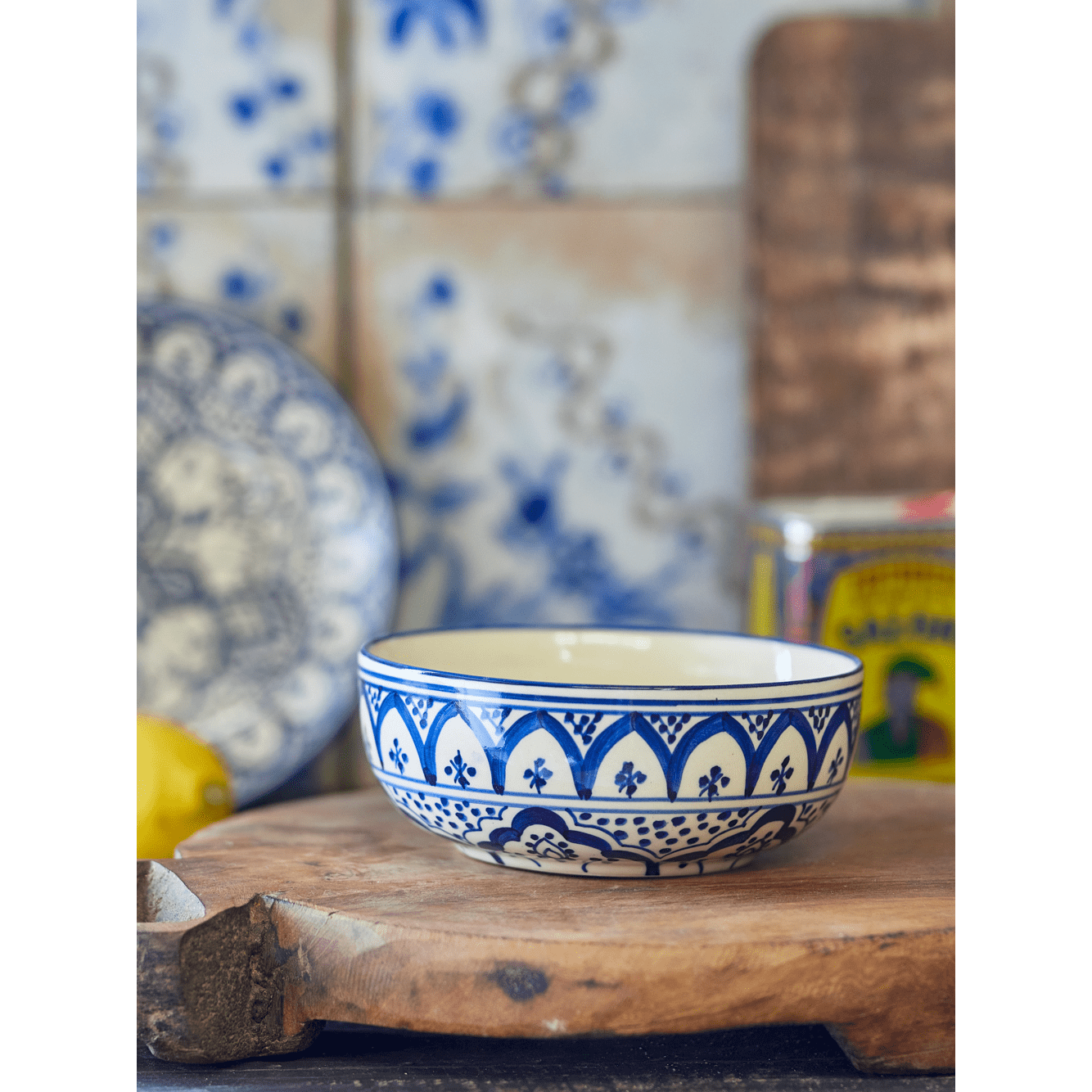 Bloomingville Karlie Skål Blå Stengods 55 cl (SEP)