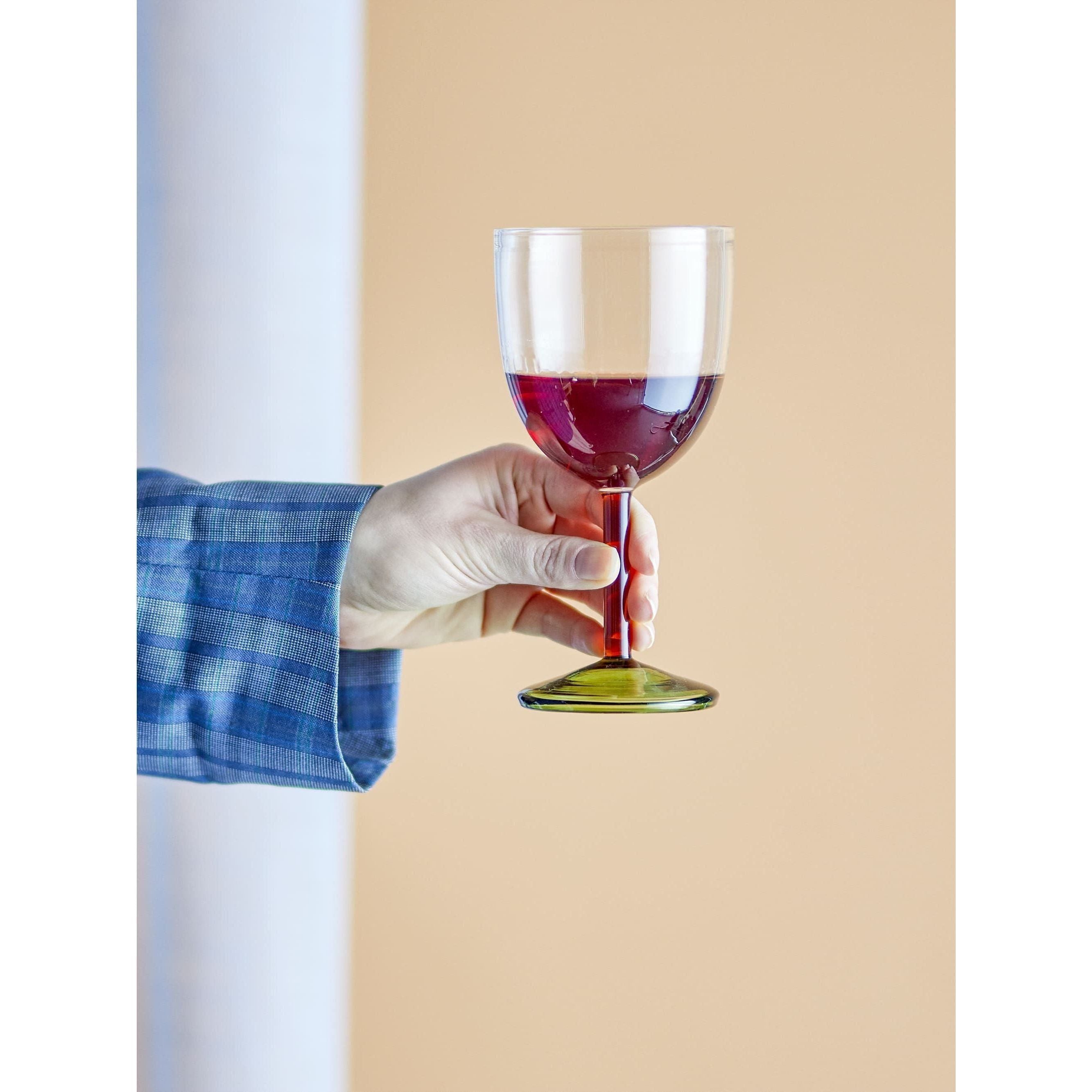 Bloomingville Martine Vinglas Grön Glas 22 cl
