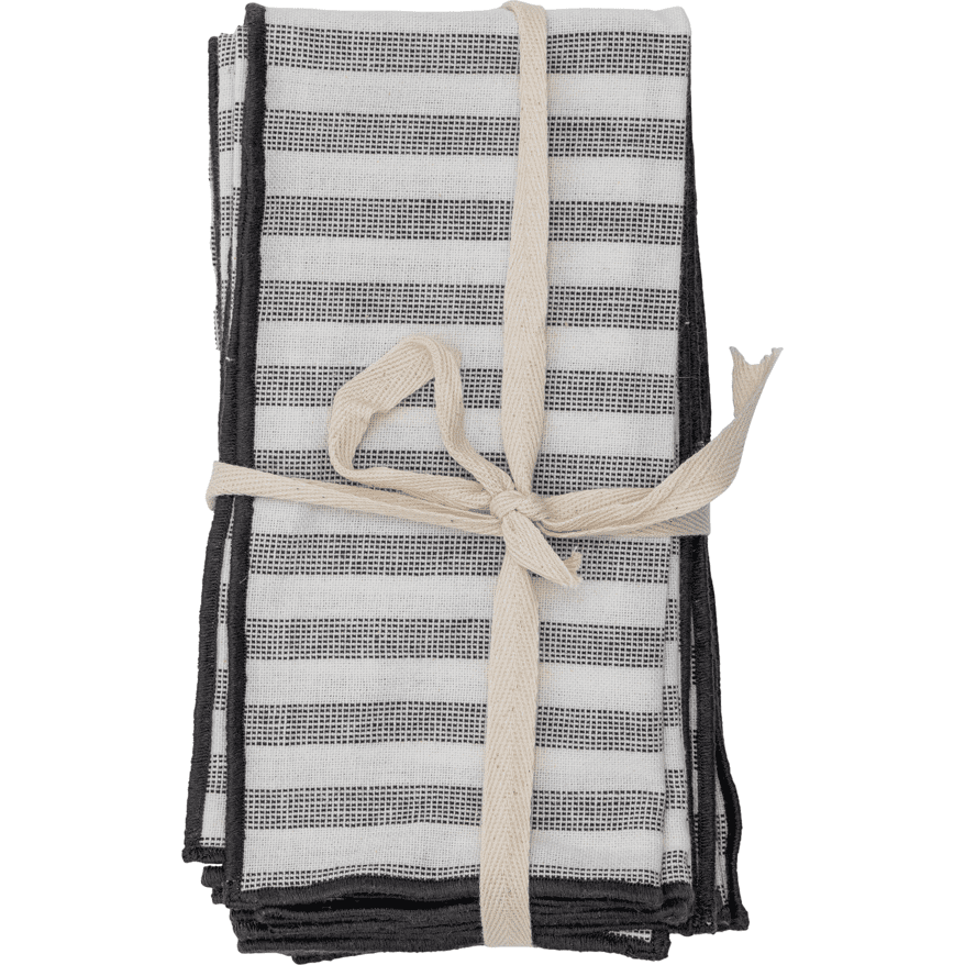 Bloomingville Eleonora Servett Vit Bomull Set 4 Pack