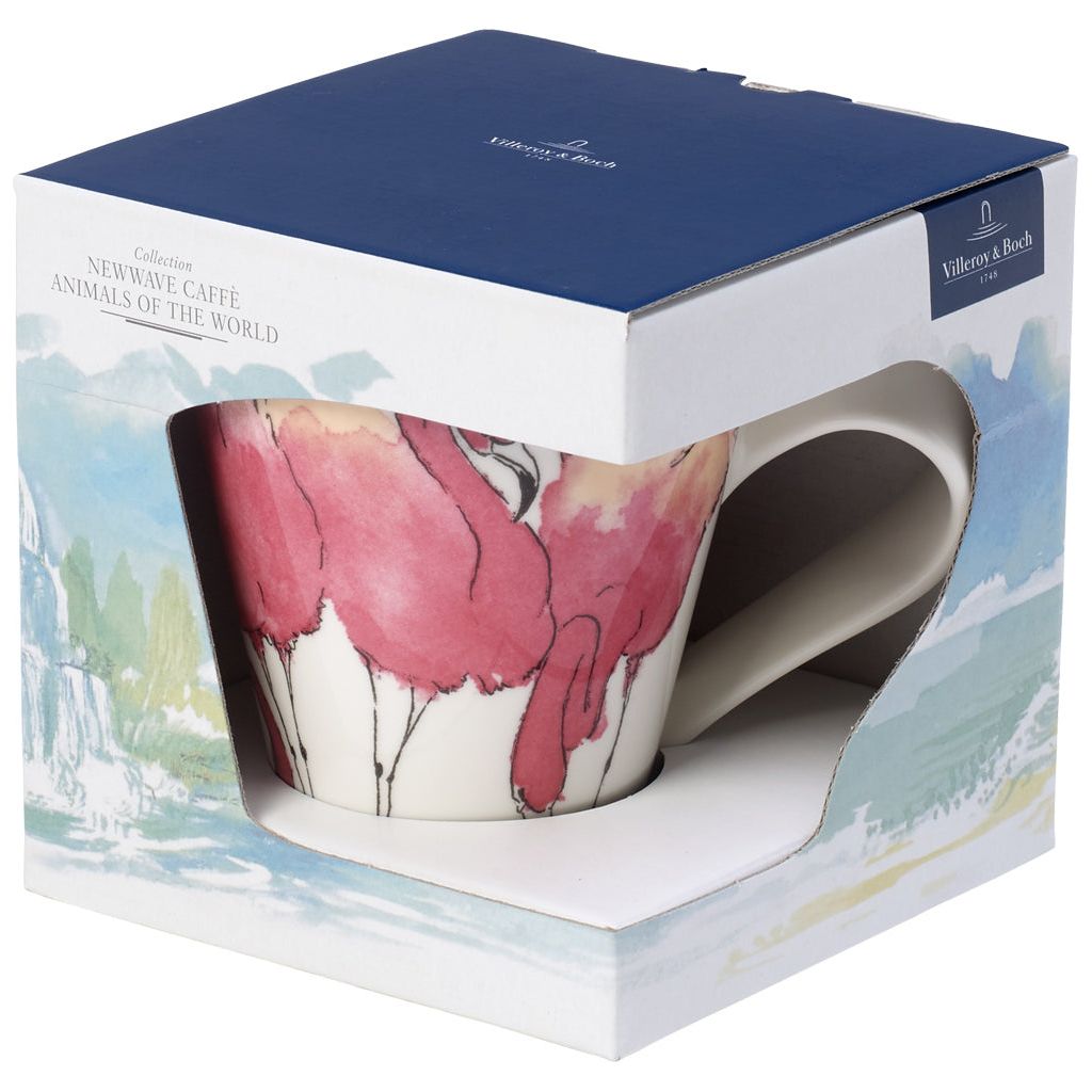 Villeroy & Boch NewWave Caffè Flamingo Mugg (presentförpackning) 24 cl