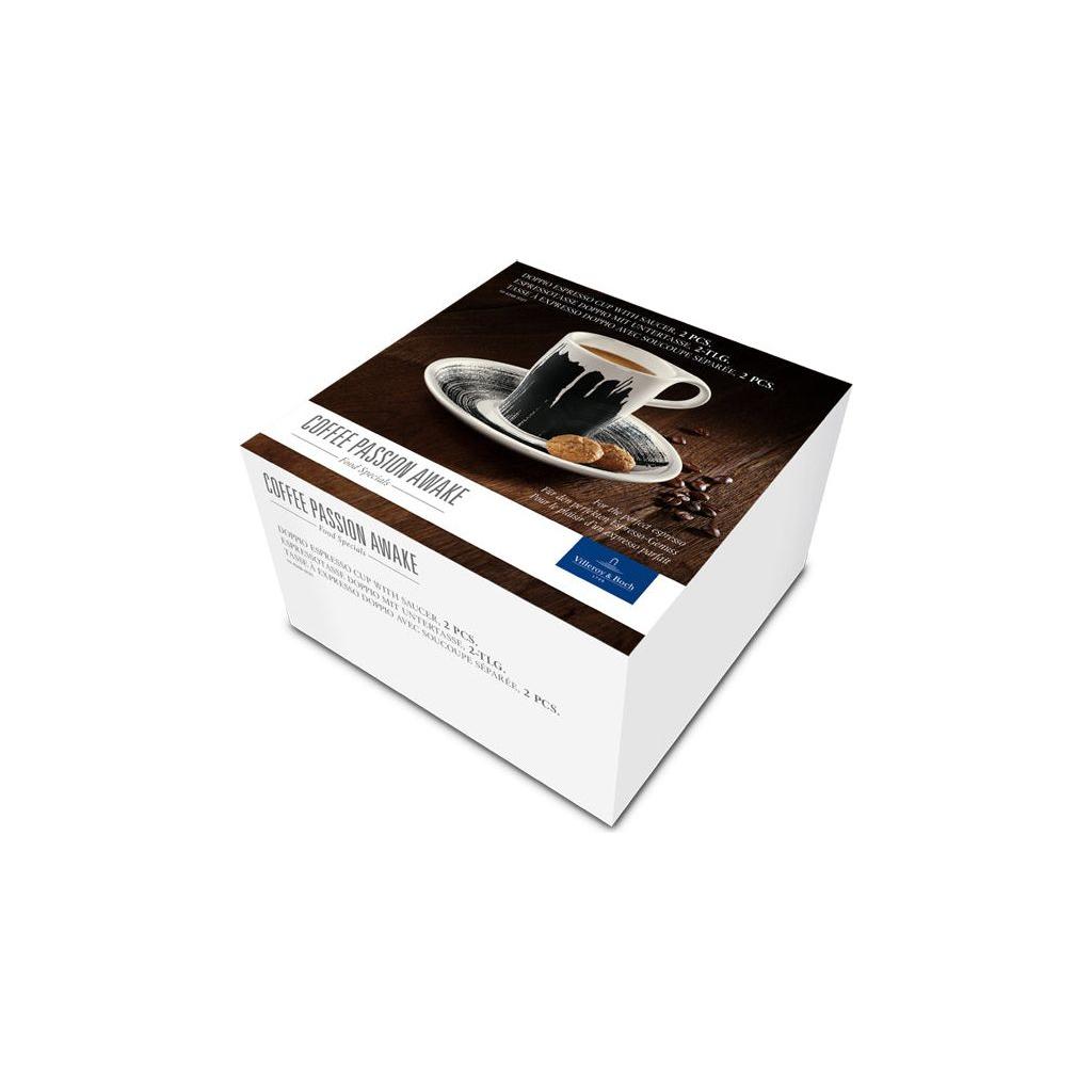 Villeroy & Boch Coffee Passion Awake Doppio espressokopp med fat, 2 delar 180 ml