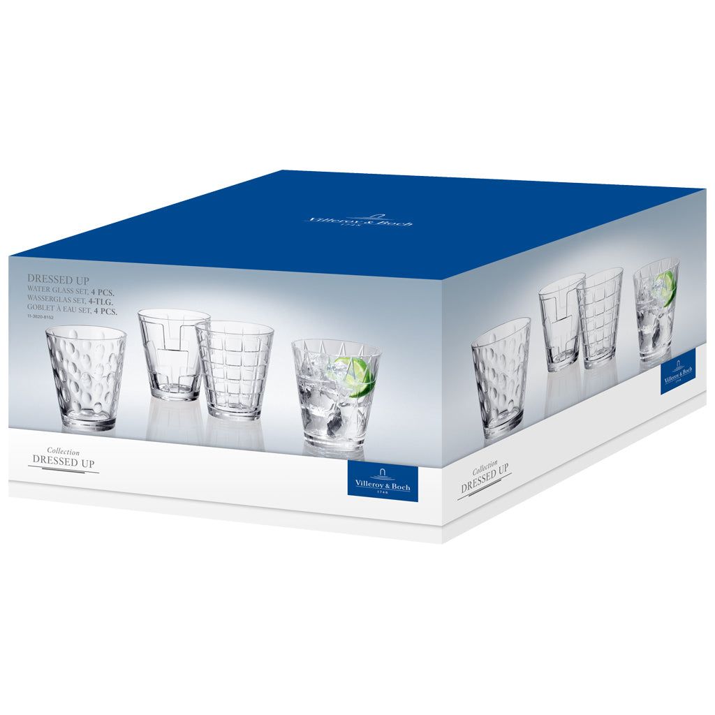 Villeroy & Boch Dressed Up Vattenglas set 4st klara 200 ml