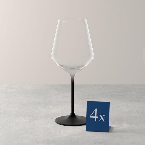 Villeroy & Boch Manufacture Rock Rödvinsglas 47 cl 4 Pack Svart