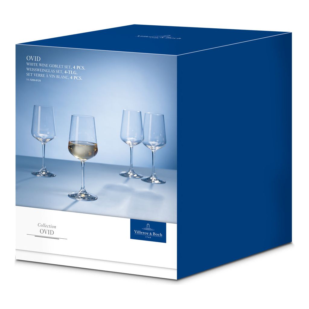 Villeroy & Boch Ovid Vitt vinglas Set 4st 120 ml