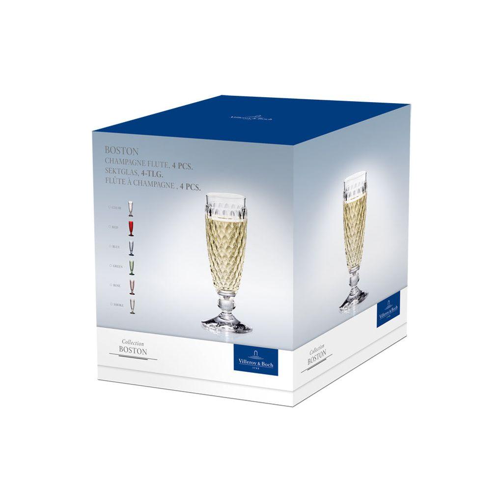 Villeroy & Boch Boston färgad Champagneflöjt röd 120 ml