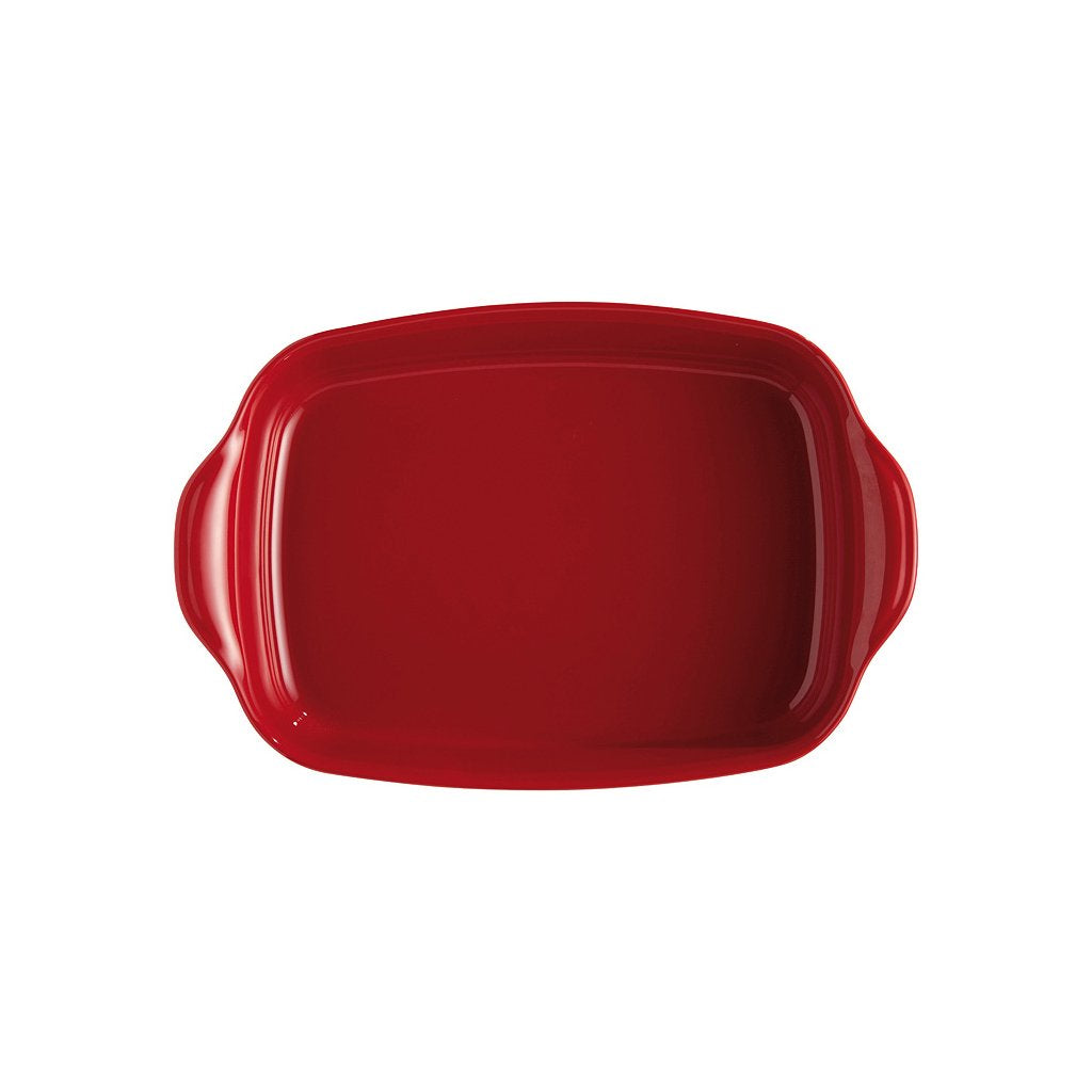 Emile Henry Ugnsform rektangulär 42,5 cm 4 L röd